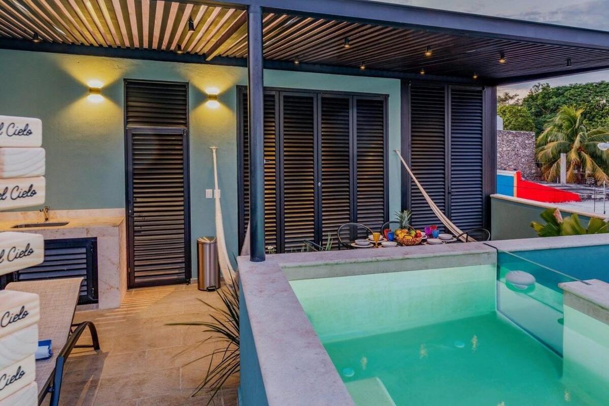Rincon Del Cielo Rooftop With Glass Walled Pool Mérida Esterno foto